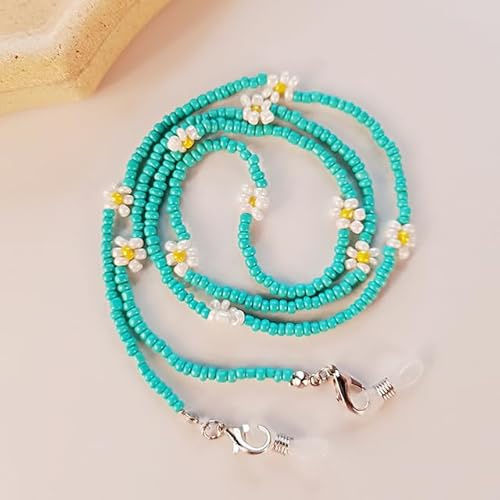 Perles colorées Masque Sangle Collier Lunettes chaîne Porte-Lunettes Lunettes de Soleil lanière pour Femmes Filles Lunettes Cordon