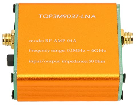 Rauscharmer Verstärker, HF-Leistungsvorverstärker, 20 DB, Professionelles LNA-Modul mit Hoher Verstärkung (Wird mit einem 2500-mAh-Li-Ionen-Akku geliefert)