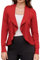 GRACE KARIN Ladies Short Open Cardigans Sweater Shawl Long Sleeves Knitting Cardigan Sweater Jackets Red M