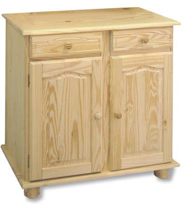 Aparador, Pino Macizo. Serie Canet. Medidas 86x42 cm, (AltoxFondo) (88 de Ancho, Sin barnizar)