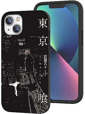 CHENQIAOHU Kompatibel mit iPhone 14 Hülle, Ganzkörperschutz Stoßfeste Schutzhülle Slim Thin Cover (Anime-Tokyo-Ghoul-Comic-8)