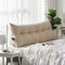 HLTQL Lesekissen FüR Bett Und Sofa,RüCkenkissen Bett/Couch,Keilkissen Kopfteil Bett,Kissen Bett RüCkenlehne,Lendenkissen Bett,StüTzkissen Zum Lesen(2beige，200cm)
