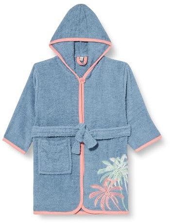 Playshoes Unisex Kinder Frottee-Bademantel Morgenmantel, Palmen, 146/152