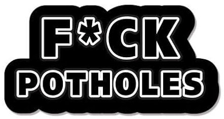 WildeBabsKLBT F*ck Potholes Shift car K1278 Hochwertiger Premium Auto-Aufkleber Sticker Decal Autoaufkleber Aufkleber-Folie 12cm