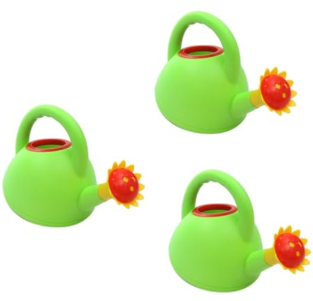 BESTonZON 3 Piezas Olla De Agua para Jugar Cubo De Baño para Niños para Bañarse Regadera para Niños Pequeños Lata De Agua De Pico Largo Juguete De Agua Jarra De Baño Bebé Pulverizador Verano