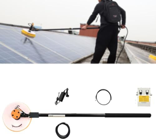Fensterreinigungsstange für Photovoltaik-Reiniger, Fensterreinigungsset, Wasser-/schlauchgespeiste Stange, Fensterreinigungsbürstenausrüstung, Reinigung von Photovoltaik- und Solarmodulen
