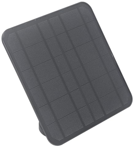 12-W-Solarpanel für Ringkamera, Solarladegerät mit 9,8 Fuß Langem Ladekabel, IP65 Wasserdicht, Verstellbare Panelhalterung, für Ring-Spotlight-Kamera, Stick-Up-Kamera (BLACK)