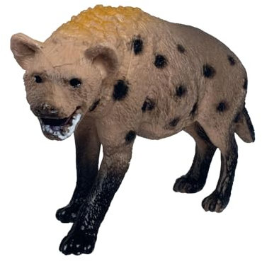 Deluxebase Mini Animal Adventure Replicas - Hyäne Handgemalte realistische Hyäne Figur. Kleine Plastik-Tierfiguren. Ideal Zoo Tier Spielzeug & Geschenke für Kinder.