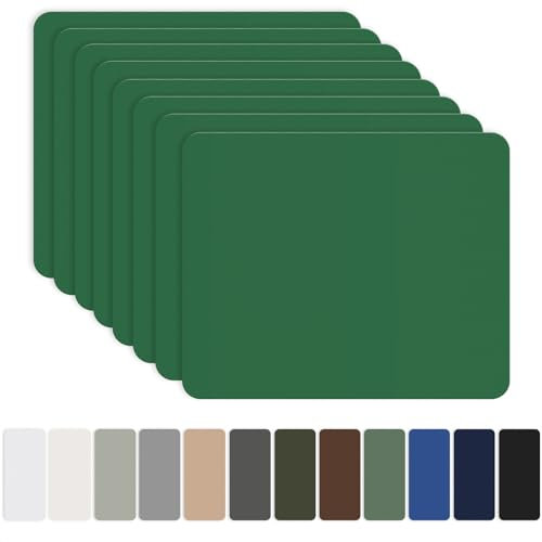 Nylon Selbstklebende Patches, OAZ 8 Stück 20x15cm Selbstklebender Wasserdichte Reparatur Patch, Nylon Flicken Selbstklebend Dunkelgrün, für Zelte, Daunenjacke, Schlafsack, Tasche