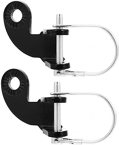 BIUDECO 2 Pcs 135 Bicycle Trailer Pull Head Bike Hooks Cargo Trailer Coupler Bike Trailer Hitch Replacement Parts Bike Bikes Cycling Trailer Attachment Bicycle Black Iron