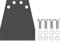 Bosch 1 juego de repuesto para rascador de suelo PRO SDS max (Ø mm)