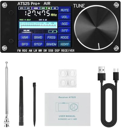HAMGEEK ATS25 Pro+ Radio Ricevitore FM SW SSB MW LW AIR SDR Aviation Band