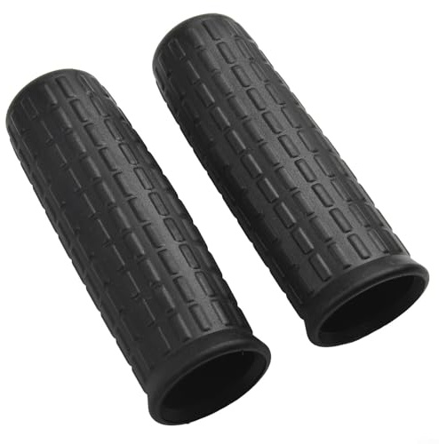 2Pcs Wheelbarrow Rubber Handles Round Tubes Black Replacement Non Slip Grip Fit for Garden Carts Wheelbarrow(122 x 32mm)
