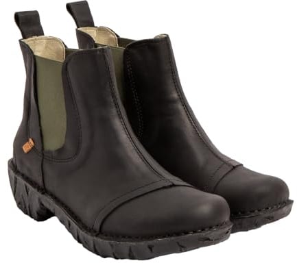 El Naturalista Damen Ankle Boots N158 Black-Bosque 39 EU