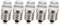 Ruiandsion 5PCS E10 LED-Lampen Rot AC 220V Schraubsockel Energiesparende E10-Sockel 0,5W LED-Upgrade-Lampen für Schlafzimmer Esszimmer Licht