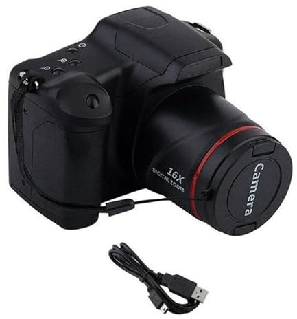 Gosera Digital Camera Vlog Camera Photography 16X Digital Zoom 720P HD SLR Camera Anti-Shake Photo Cameras for Live Stream