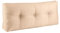 Original Rückenkissen von BioKinder | 100 x 40 cm | Loungekisse, Rückenpolster, Keilkissen, Sofakissen, Palettenkissen | 100% Baumwolle in Beige