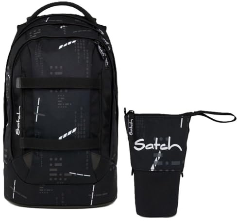 Satch Pack Schulrucksack Set 2tlg. inkl. Pencil Slider (Ninja Matrix)