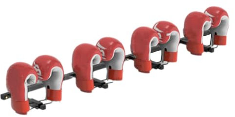 XDTKJDZ Wall Mounted Display Boxing Glove Holder, Boxing Glove Storage Rack, Organize and Dry 4 Pairs Of Gloves for Boxing Gloves, for Kickboxing, Muay Thai, Training Gloves