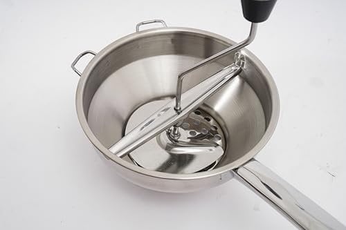 Passiergerät Passiermühle aus Edelstahl 3 Stück Sieb Einsätze für Tomatensoße Apfelmus Püree Kartoffelpüree Marmelade Babynahrung