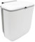 Yallmie Foldable Hanging Trash Bin with Lid, 10L Hanging Trash Can Hanging Kitchen Bin, Food Waste Caddy Under Cupboard Bin for Under Sink, Cupboard Door, Cabinet, Motorhome