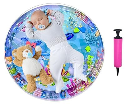 Genérico Colchoneta De Agua para Gatos | Tapete De Agua para Perros con Bomba Inflable | Cojín de Enfriamiento Antideslizante para Mascotas Interior y Exterior para Clima Cálido