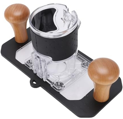 Jiawu Base of Wooden Wood Routers Intuitive and Durable Design for Multi-Tool Use, for Versatile Projects, / Aluminum/Plastic
