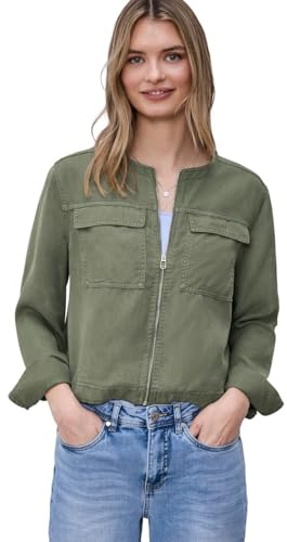 Street One Jacke im Washed-Look mit Tunnelzug Lichen Green 42