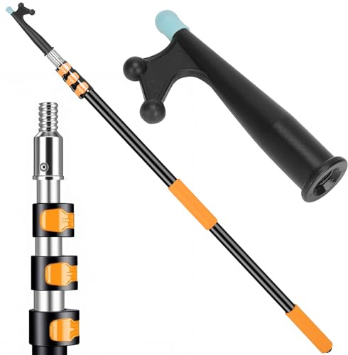 12FT Telescopic Extension Pole Boat Hook | Lightweight and Sturdy, Floating