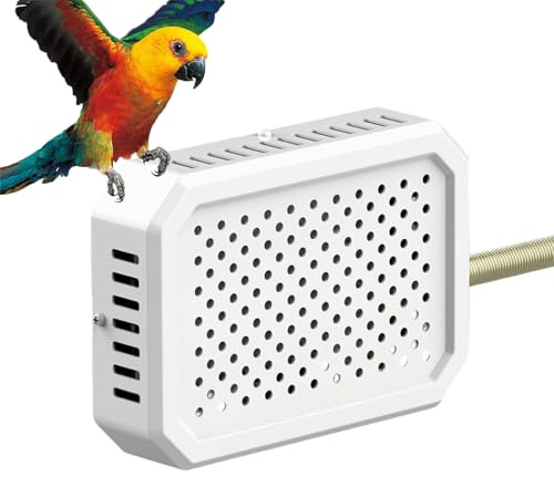 JIEBWCHA Panneau Chauffant De Cage pour Petits Animaux 13x9x3Cm Chauffage pour Cage d'oiseaux, Panneau Réchauffant PourCage avec Thermostat Intelligent, pour Hamsters, Convient Aux Lapins,Calopsittes