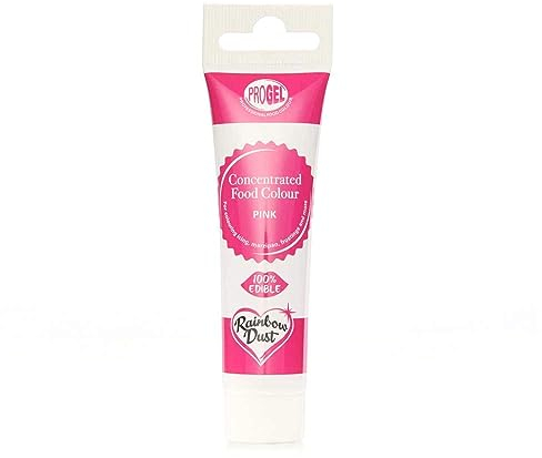 Colorant alimentaire professionnel Rainbow Dust ProGel, rose 25 g