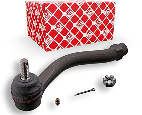febi bilstein 42241 Spurstangenendstück mit Kronenmutter, Splint und Schmiernippel, 1 Stück