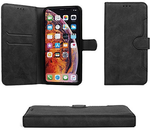 Gorilla Tech iPhone 11 Leather Case, Premium Quality, Stand Wallet Cover Flip Case [Black] for iPhone 11 Multiple Card Slots, Magnet Flip, Folio Book Case with Kickstand Feature