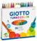 GIOTTO Turbocolor Felt Tip Fibre Pens, Fine Tip Nib 2.8mm, 36 Assorted Colours, Ideal for Children, Parties and Schools