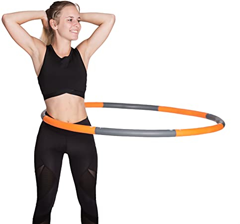 HOOPOMANIA Weight Hoop [1,5 kg] Fitnessreifen für Erwachsene in orange Anfänger Hoop