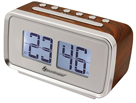 Soundmaster UR105BR Uhrenradio holzfarben