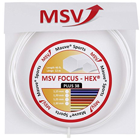 MSV Saitenset Focus-HEX Plus 38, Weiß, 12 m, 0355260135600004