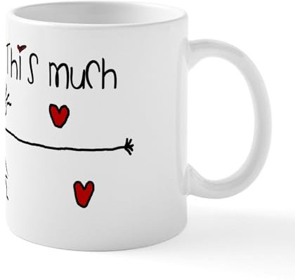 CafePress I Love You This Much Mugs 11 oz (325 ml) Ceramic Coffee Mug