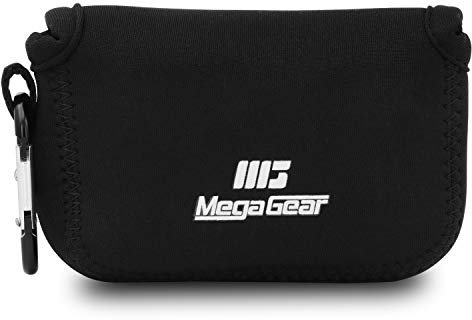 MegaGear MG804 Ultra Light Neoprene Camera Case compatible with Fujifilm FinePix XP140, XP130, XP120, XP90 - Black