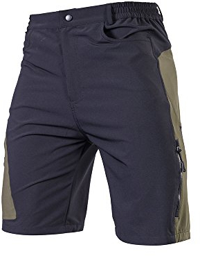 TOMSHOO MTB Hose Kurz, Mountainbike Fahrradhose Cargohose Herren mit Reißverschluss Tasche, Schnelltrocknende und Atmungsaktiv Freizeit Radhose für Radfahren, Wandern, Outdoor, usw