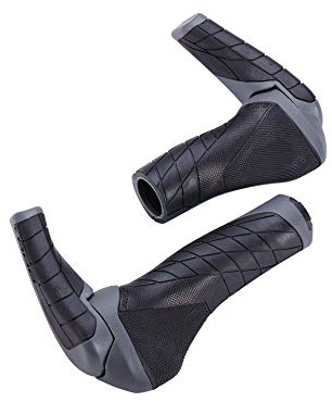 BBB Cycling Bike Lenkergriffe für Twist Grip mit Fahrradstangenenden 85mm rutschfestes ergonomisches Weichgel für Mountain Urban Bikes E-Bikes ErgoStyleSet BHG-88