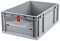 aidB Eurobox NextGen Insight Cover rot, 600x400x220 mm, Cover niedrig, robuste Regalbox mit Entnahmeöffnung, stapelbare Kunststoffkiste, ideal für die Industrie, 1St