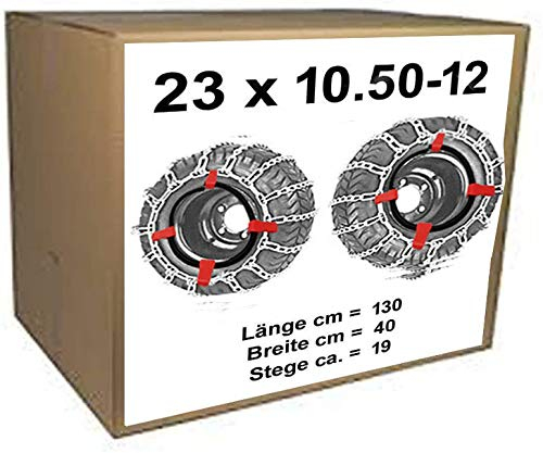 vsk 23x10.50-12 Schneeketten + Spanner für Rasentraktor Aufsitzmäher auch 20x10.00-8AS