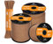 Abma Cord 550 Paracorde 4mm 30m Type III Corde 100% Nylon 7 Brins pour Bracelet, l'artisanat, Survie, Extrieur - Max. 250 kg - Brun