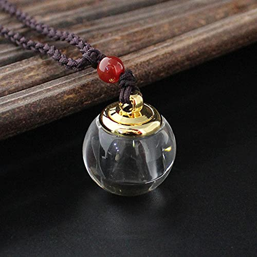 AIDEMEI 1 Pc Ouvrable Verre Flacon Collier pour Hommes Femmes Tube Pendentif Vide Bouteille Crémation Urne Bijoux
