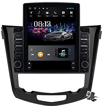 Radio GPS de coche con pantalla vertical Android 9.1 de 9.7 pulgadas para Nissan Qashqai 2016-2019, compatible con navegación GPS/Multimedia/Mirror Link/Bluetooth SWC DSP FM AM, etc