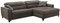 Möbel Jack Ecksofa - Braun - Mikrofaser - mit Kopfteilverstellung