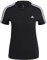 adidas Femme Essentials Slim 3-Stripes Tee T-Shirt,Black / White,XXS Taille Petite