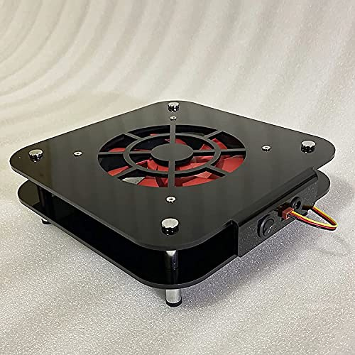 Yoqanr Ventilador de refrigeración para radiador Mac Mini con chasis modificado para mejorar la velocidad del viento, mini radiador con ventilador silencioso de 12 cm