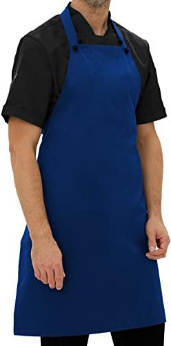 strongAnt Profi Schürze freeNeck. Kochschürze Damen & Männer Küchenschürze Kellnerschürze Grillschürze - wasserabweisend - Blau